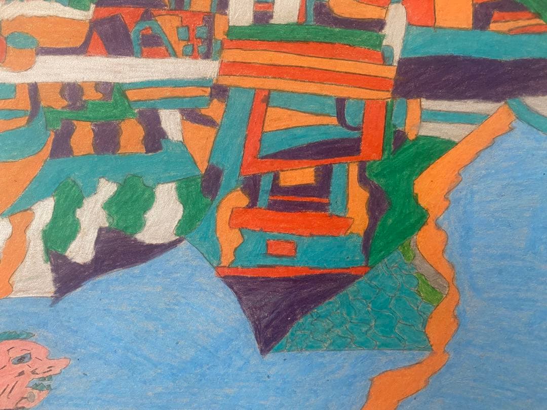 肉筆　湯元光男作　アウトサイダーアート　CIBONE 美術手帖掲載　インテリア