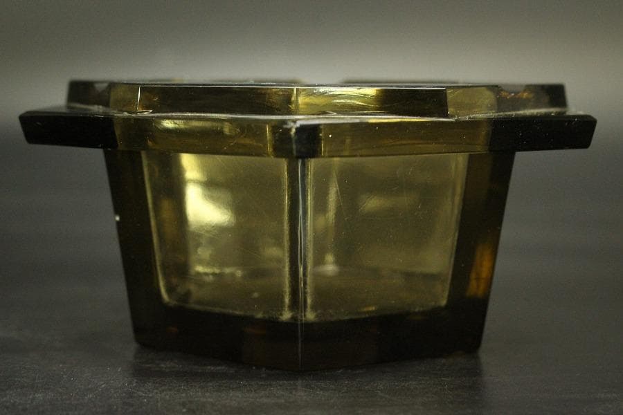 アンティーク レトロ ガラス 灰皿 煙草具(ZE429)