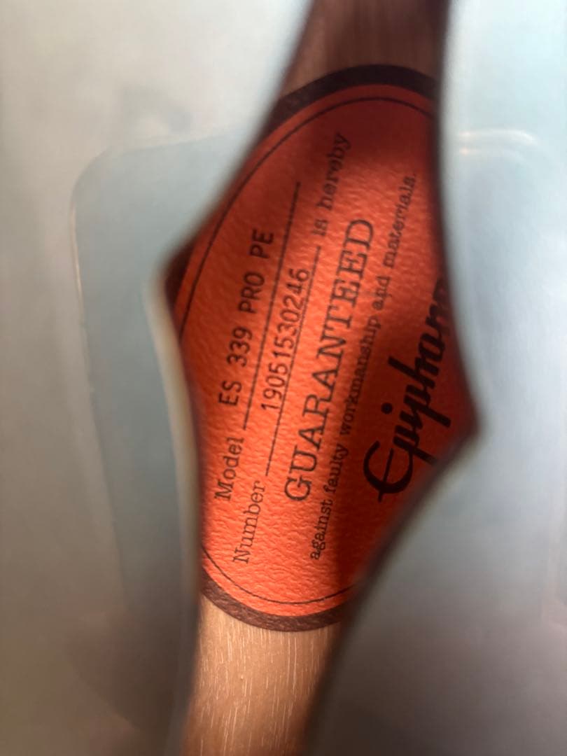 ギター　エピフォン　Epiphone by Gibson ES-339PRO