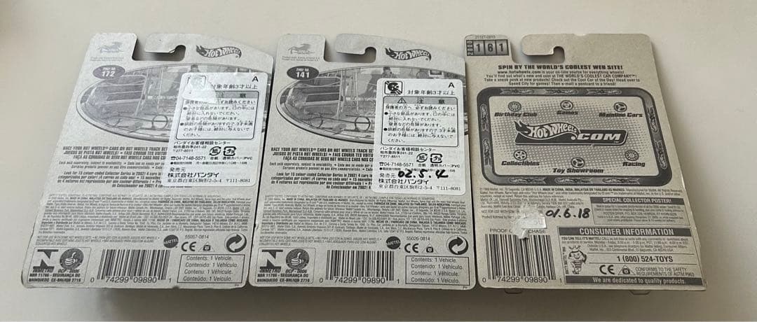 90.ホットウィール　フェラーリ6台セット