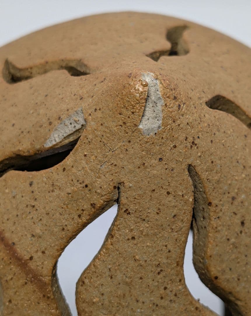 岡山県重要無形文化財 浦上善次 備前焼 壬子伏香炉 共箱 茶道具 香道具 ネズミ