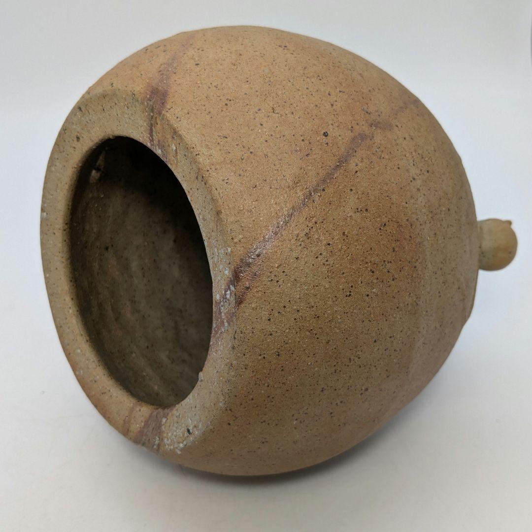 岡山県重要無形文化財 浦上善次 備前焼 壬子伏香炉 共箱 茶道具 香道具 ネズミ