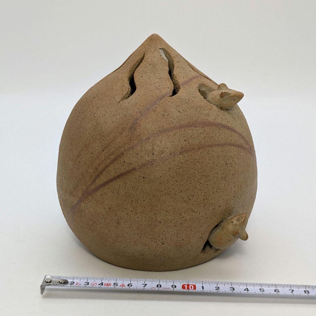 岡山県重要無形文化財 浦上善次 備前焼 壬子伏香炉 共箱 茶道具 香道具 ネズミ