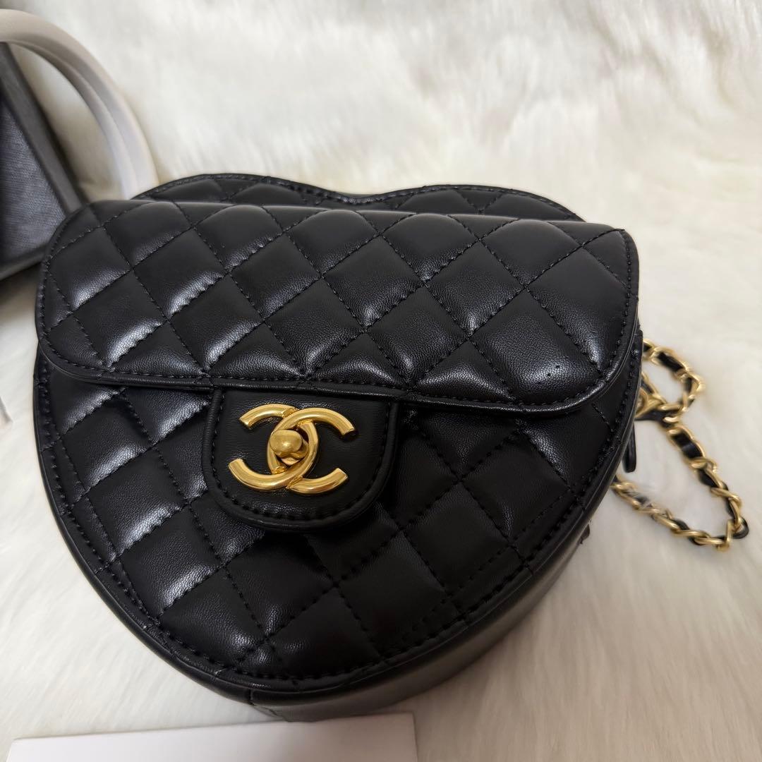 ハート型 ブラック バッグ ノベルティ