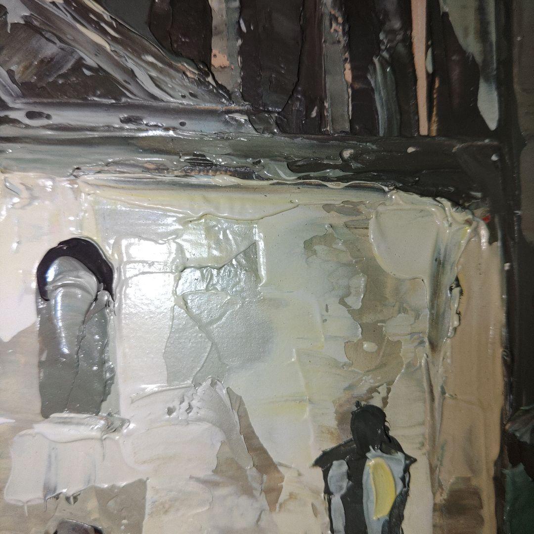 橋本敏雄　油絵　「パリ　モンマルトル」