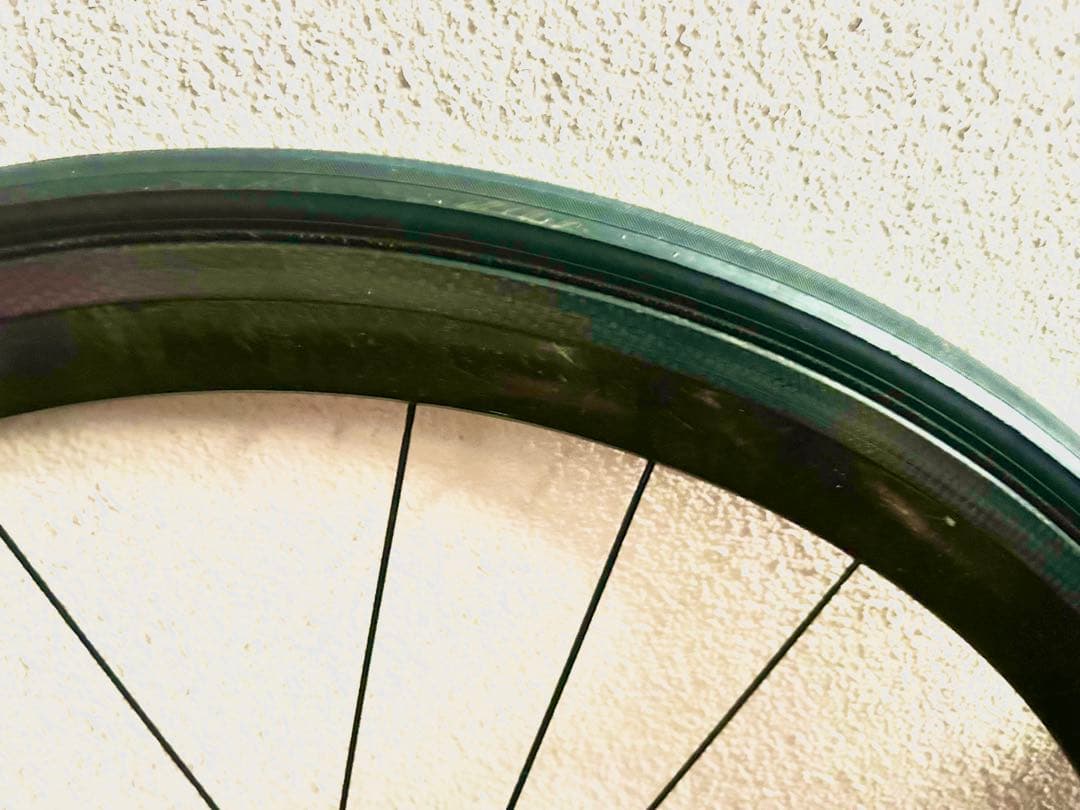 ◆TNIハブ仕様Carbonカーボンホイール後輪＆チューブラータイヤ付き◆