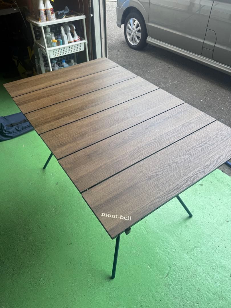 モンベル　フォールディング　テーブル　ワイド　高さ調節可能