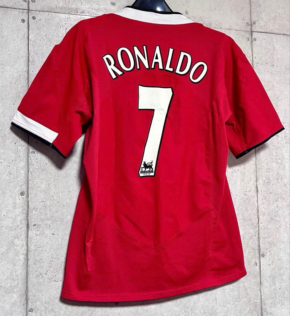 【美品！】04-06マンチェスター・U ♯7 C・ロナウド【Mサイズ相当】ホーム
