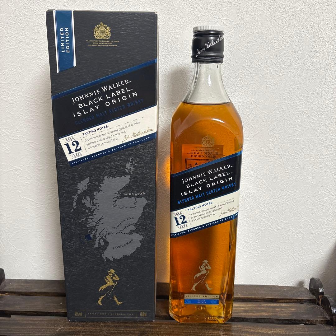 ジョニーウォーカーブラックラベル　アイラオリジン12年 限定版