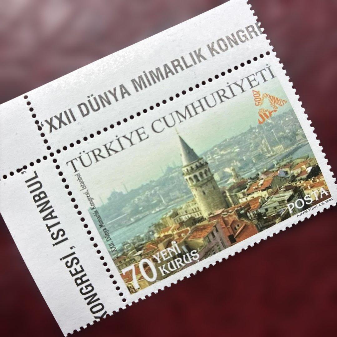 77151セール現品限　外国切手　トルコ発行建築物風景1種揃