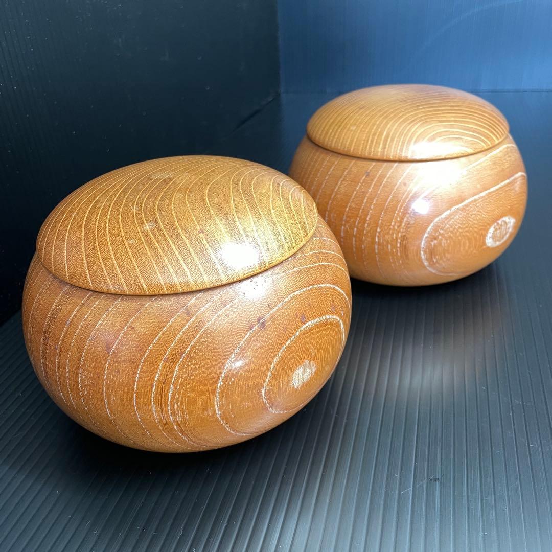 綺麗 蛤 はまぐり碁石 那智黒碁石 大碁笥 竹印 セット 割れ無し