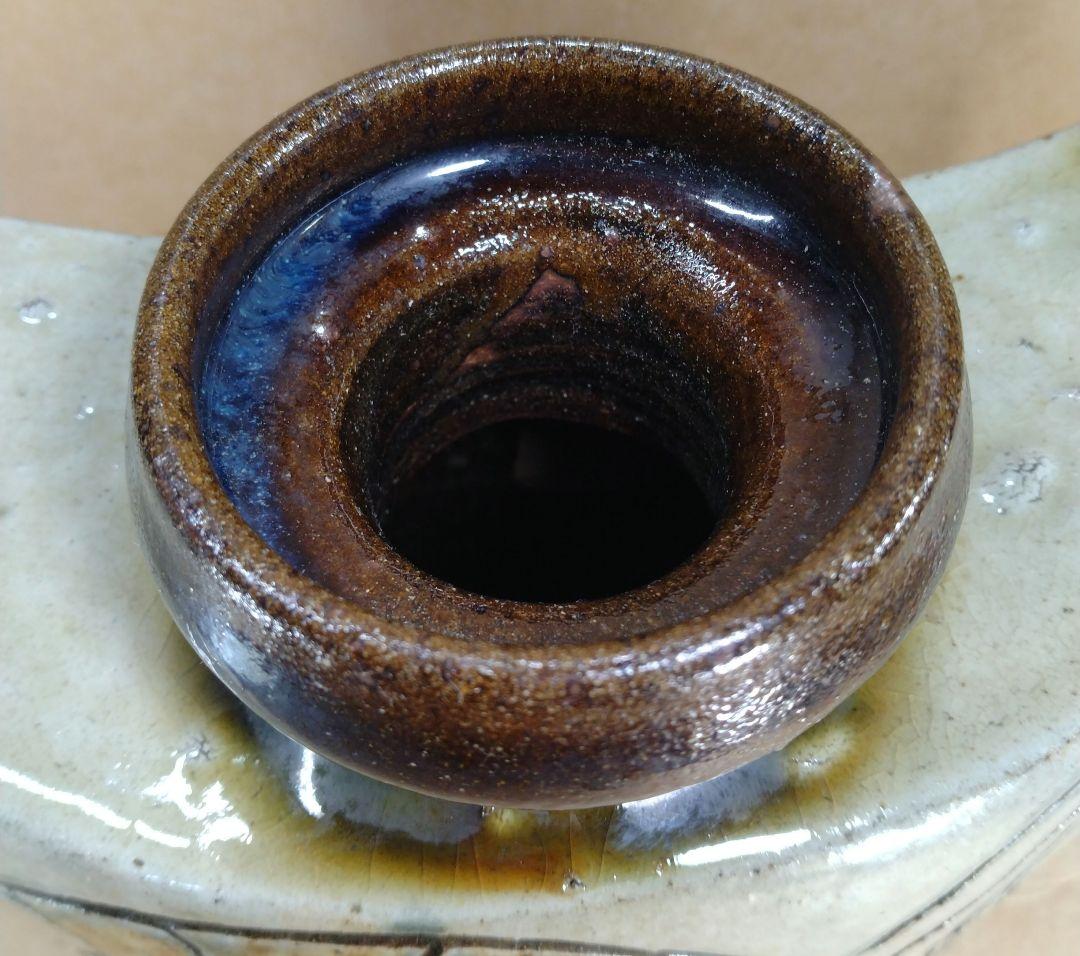 【本物保証】金城次郎 海老抱瓶 共箱 栞 美品 最大級ｗ29㎝ 壷屋焼 人間国宝