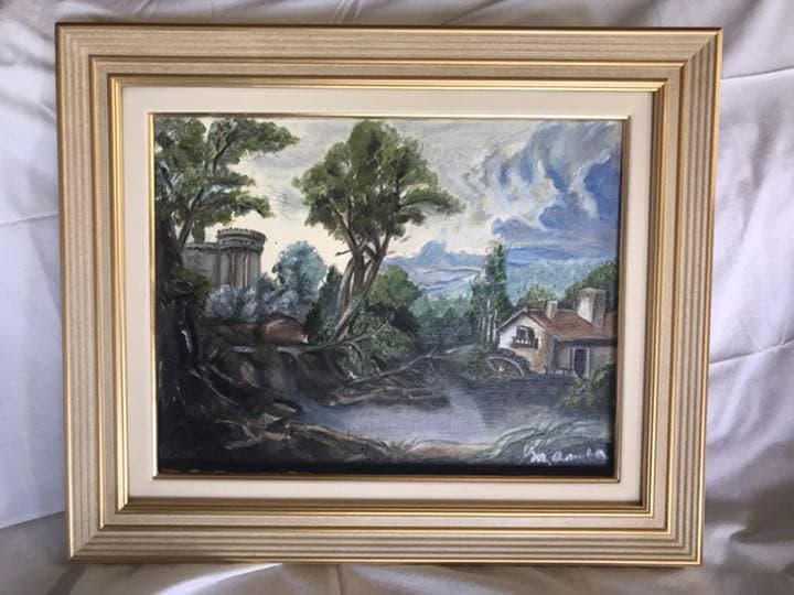 F6サイズ原画 絵画 油絵風景画　癒しの風景