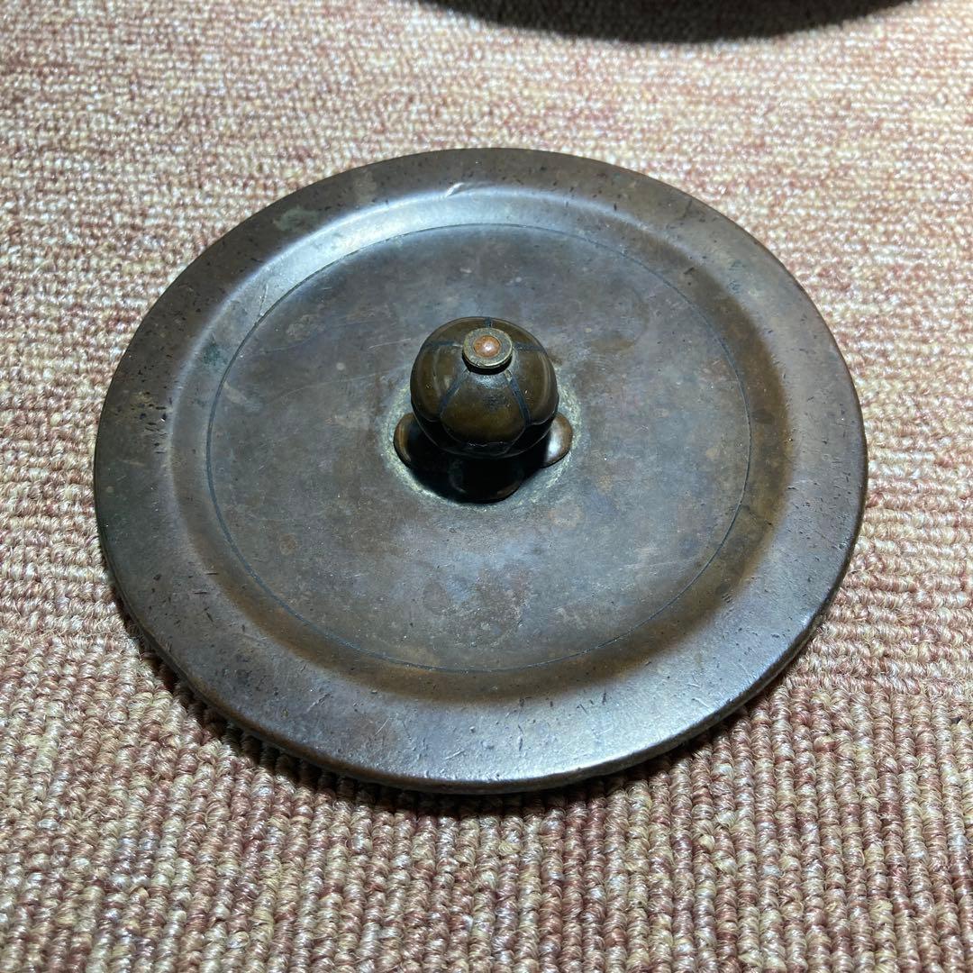 大正期昭和初期晴寿堂花模様鉄瓶