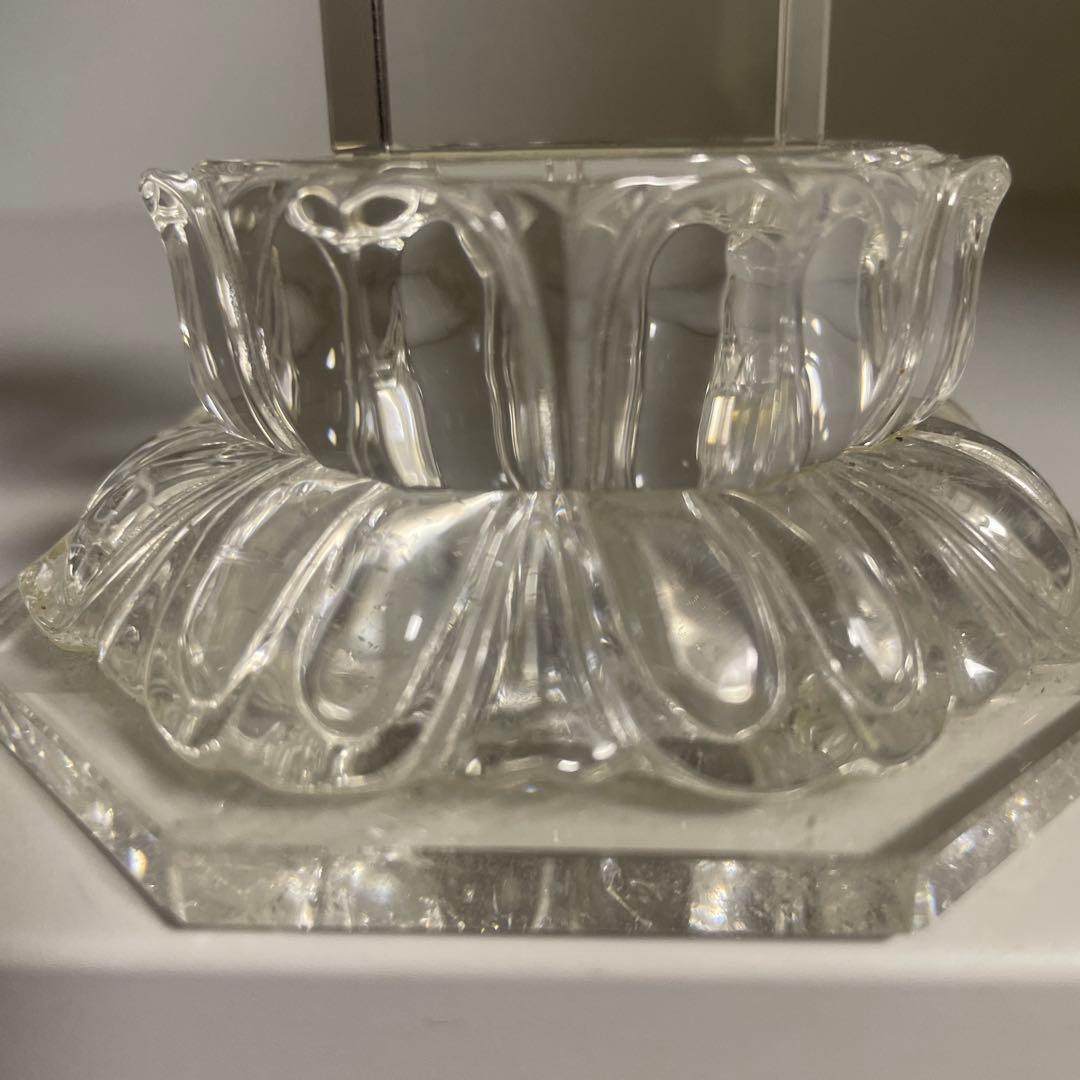 水晶工作美術品(水晶五輪塔)美しい工芸品