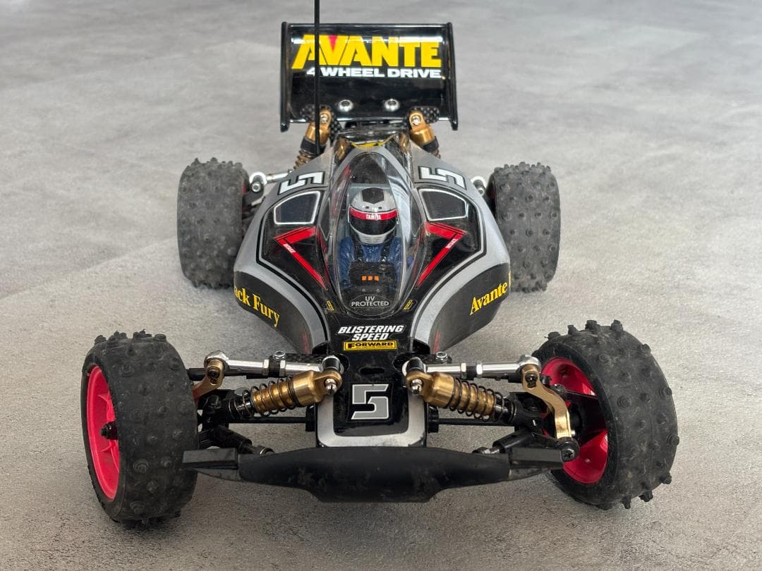 タミヤ 1/10 電動RCカー アバンテ ブラックスペシャル 中古車プロポ付