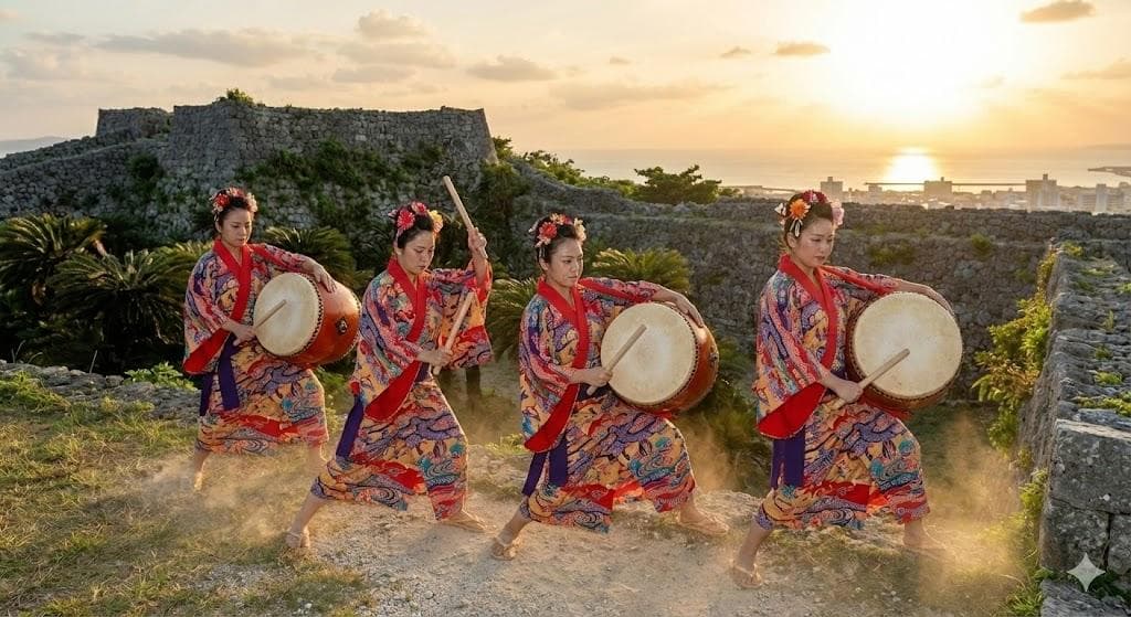 新品未使用(送料無料)28.980円　Nエイサー大太鼓39cm撥付き　跳跳ね♪