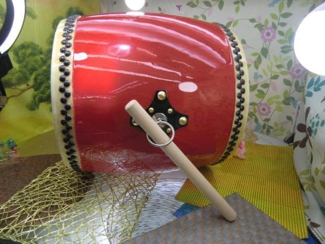 新品未使用(送料無料)28.980円　Nエイサー大太鼓39cm撥付き　跳跳ね♪