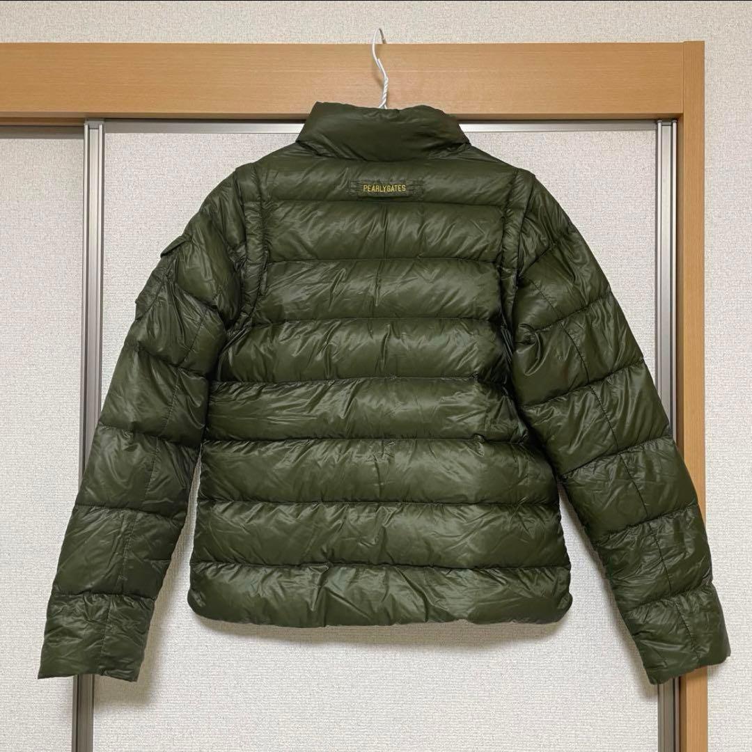 ⛳️美品 パーリーゲイツ 2way ダウンジャケット カーキ サイズ1⛳️