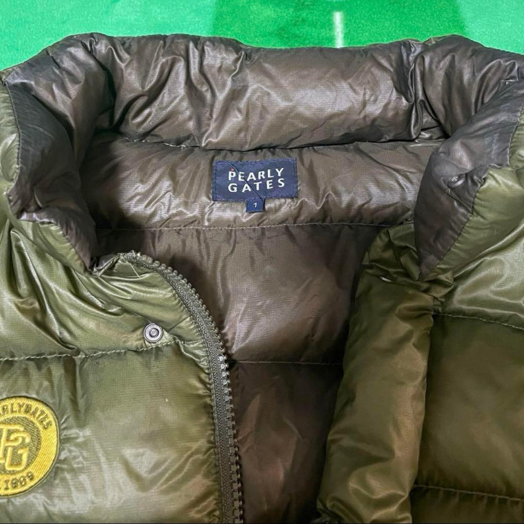 ⛳️美品 パーリーゲイツ 2way ダウンジャケット カーキ サイズ1⛳️