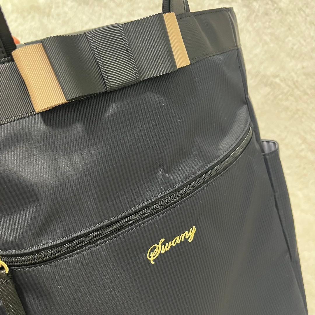 未使用級✨ SWANY スワニー ルバンド ネイビー チェック リボン 人気