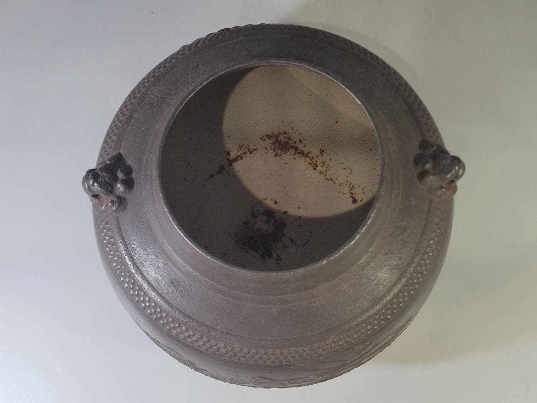 DT716 茶道具 天猫作 茶釜 大西書付 時代物