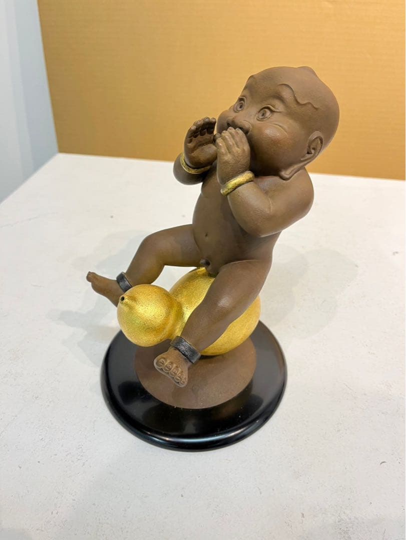 薮内佐斗司 「追風　福兵衛」限定88部　ブロンズ 共箱