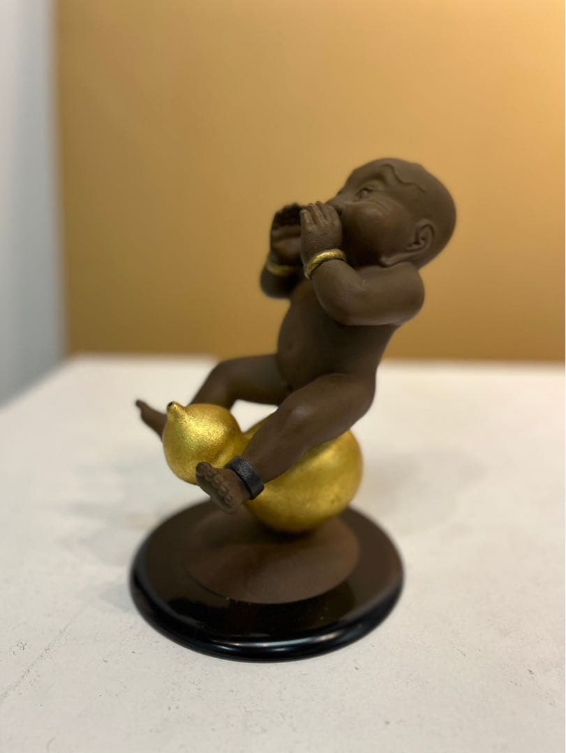 薮内佐斗司 「追風　福兵衛」限定88部　ブロンズ 共箱