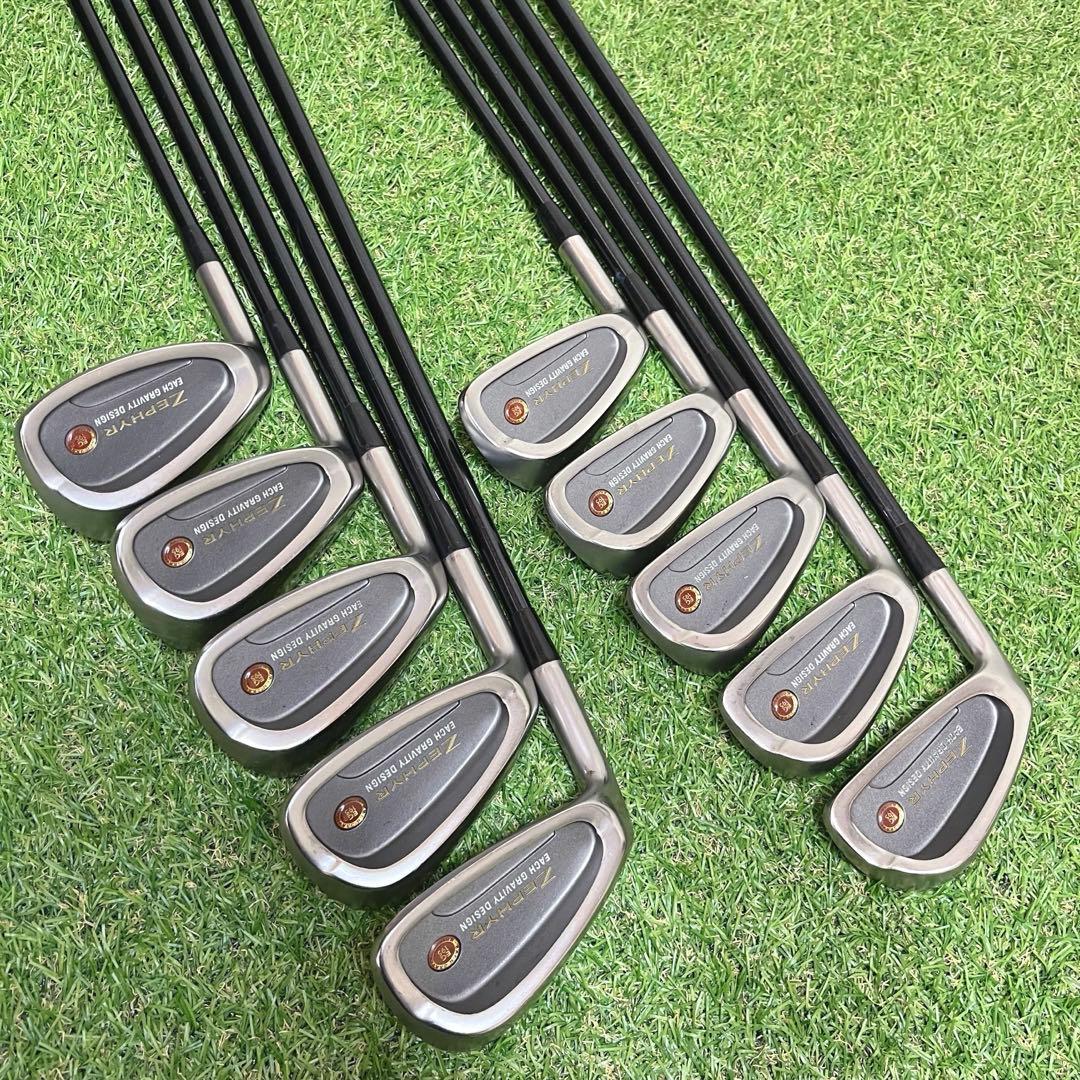 美品 レフティ Mizuno ZEPHYR メンズアイアン10本セット SR相当