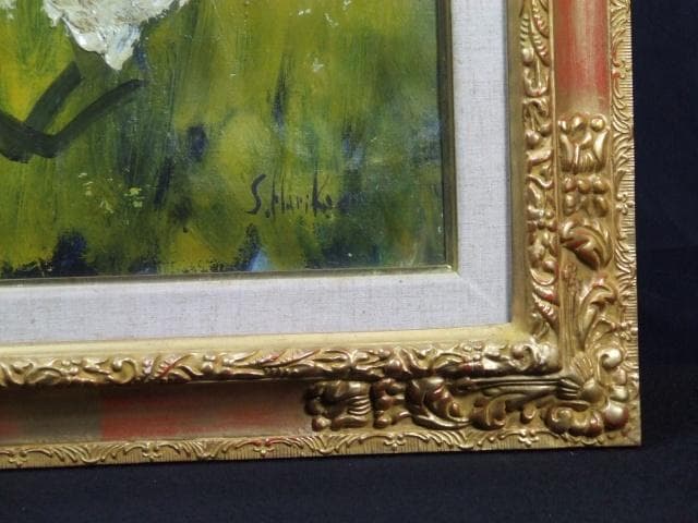 張替正次　直筆サイン『人物』キャンヴァスに油彩 1944年 10号 0501R