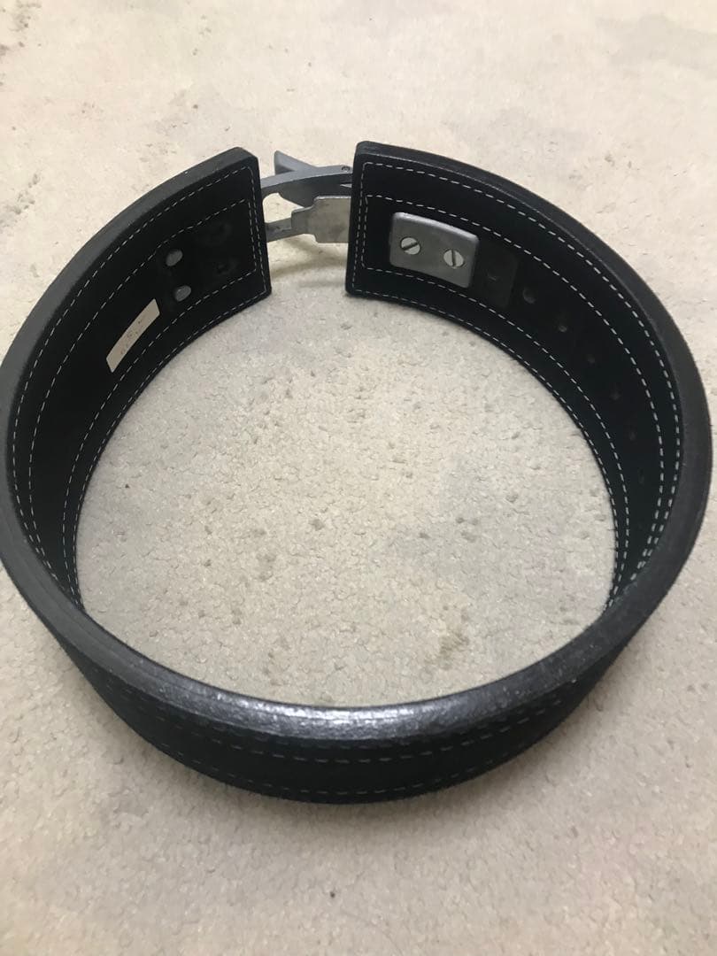 インザーレバーアクションベルト　Ｓサイズ　10㎜　パワーベルト 黒 レザー