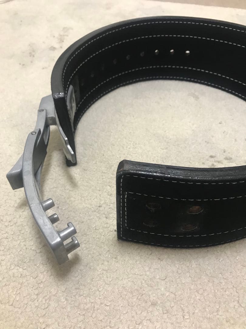 インザーレバーアクションベルト　Ｓサイズ　10㎜　パワーベルト 黒 レザー