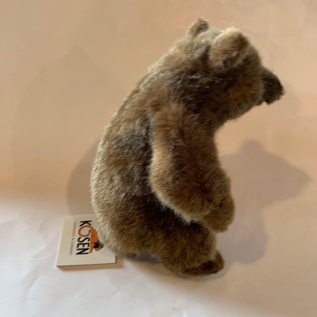 アトリエニキティキ ドイツ　ケーセン社　ぬいぐるみ　お座りベア　茶