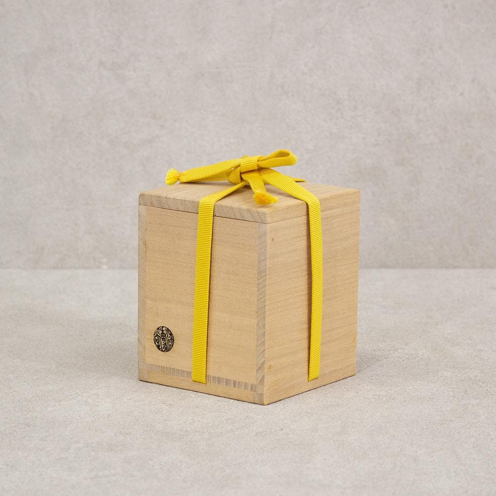 岡本漆専堂 棗 月にすすき 黒塗蒔絵銀彩 茶道具 共箱