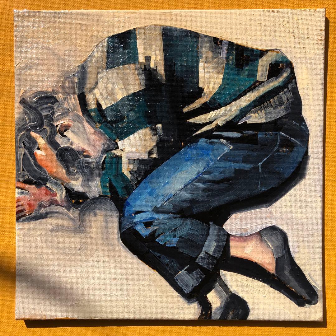 油彩『Until I Melt Away』(私が溶けて消えるまで)