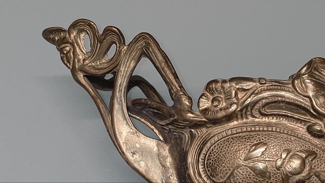 真鍮製 アンティーク ジャルディニエール　アールヌーボーデザイン