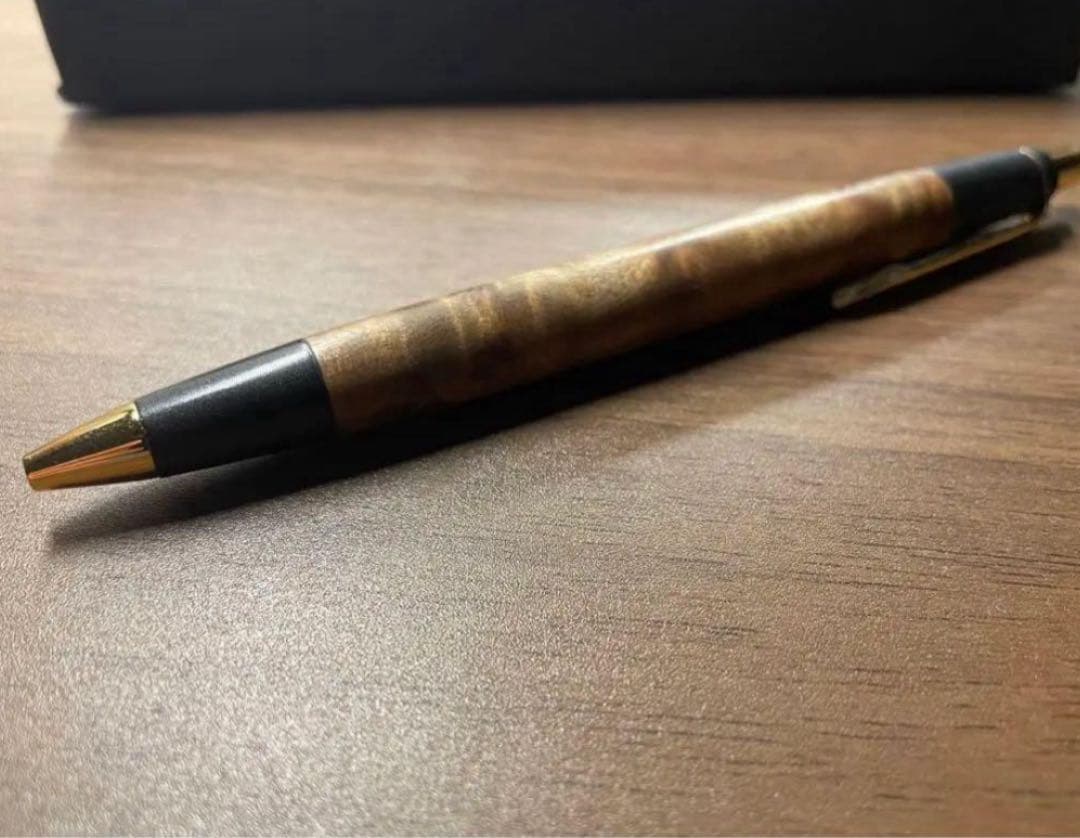 野原工芸　廃盤　固定式口金付き旧型　シャープペンシル　マーブルウッド