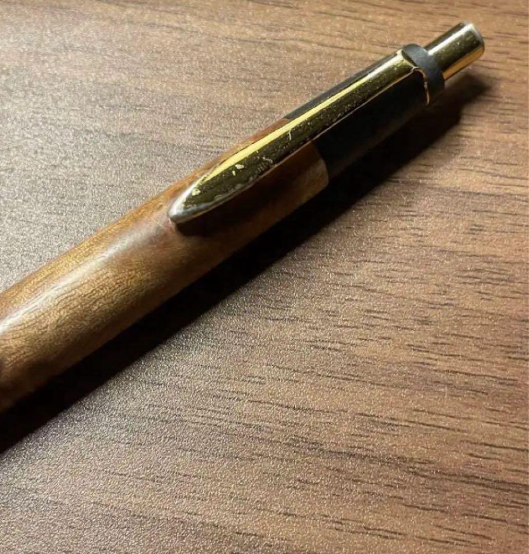 野原工芸　廃盤　固定式口金付き旧型　シャープペンシル　マーブルウッド