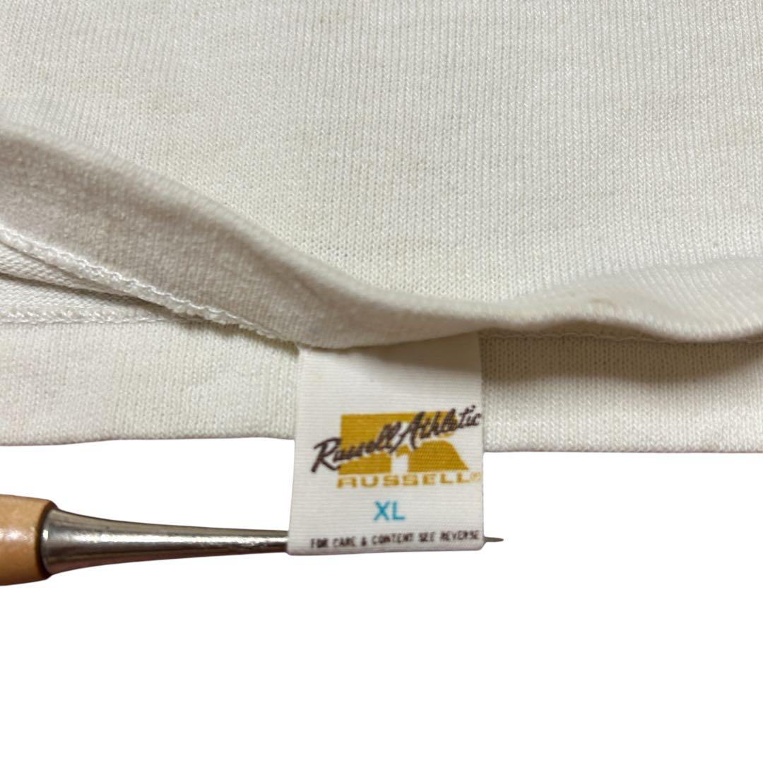 ビンテージ 70s ラッセル　金タグ　フットボール Tシャツ　66 ナンバリング