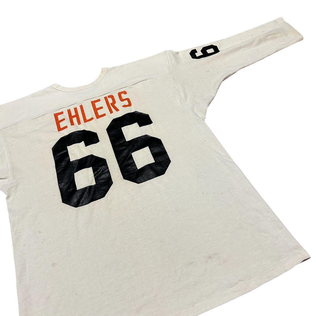 ビンテージ 70s ラッセル　金タグ　フットボール Tシャツ　66 ナンバリング