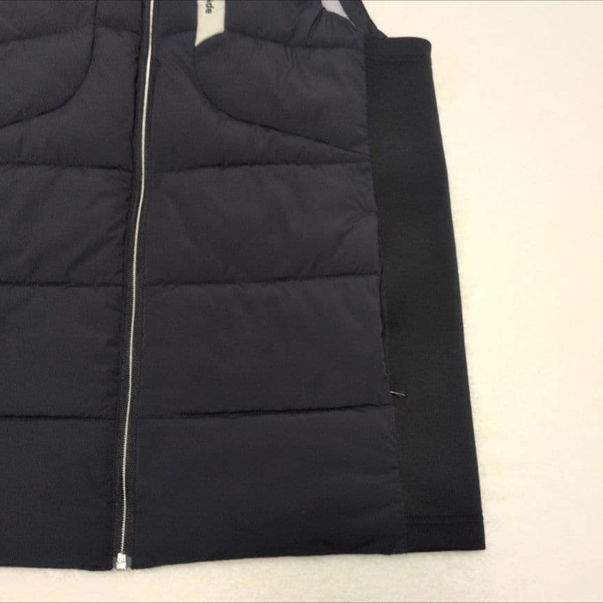テーラーメイド 中綿ベスト XL 秋冬 防寒 ブラック×ネイビー Oサイズ