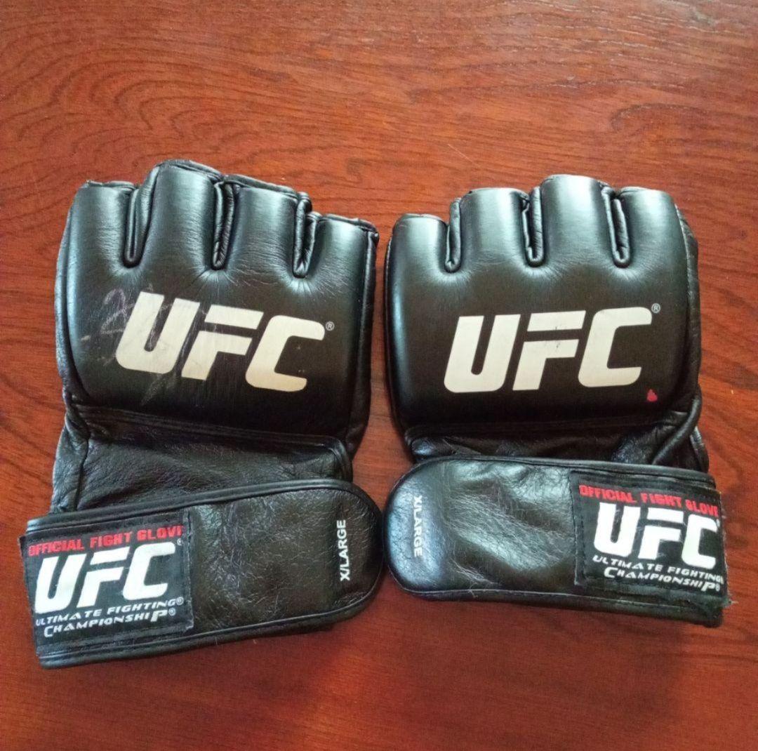 UFC 公式ファイトグローブ XLARGE ブラック　五味隆典サイン入り