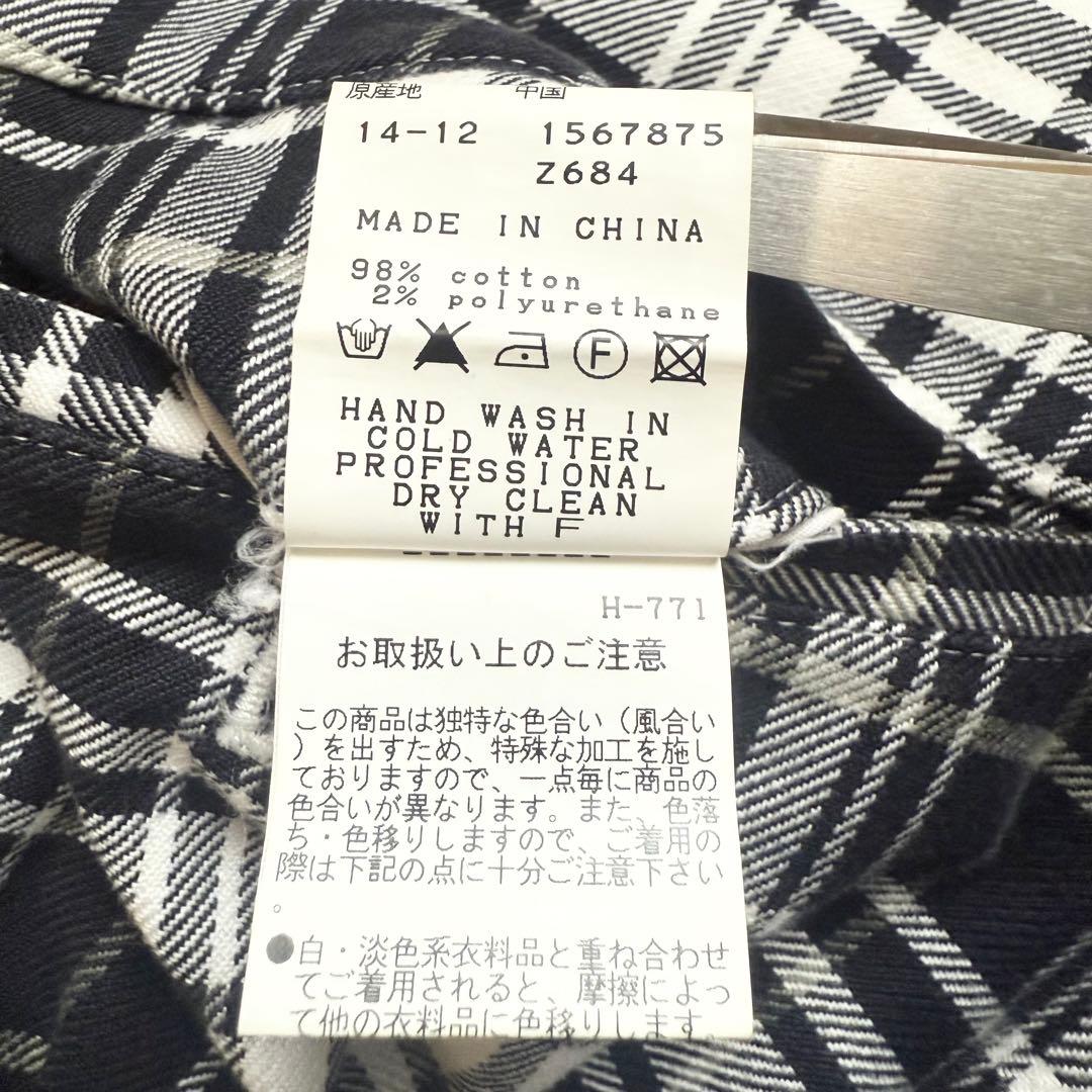 パーリーゲイツ ゴルフウェア パンツ チェック ロゴ刺繍 ウェア サイズ5