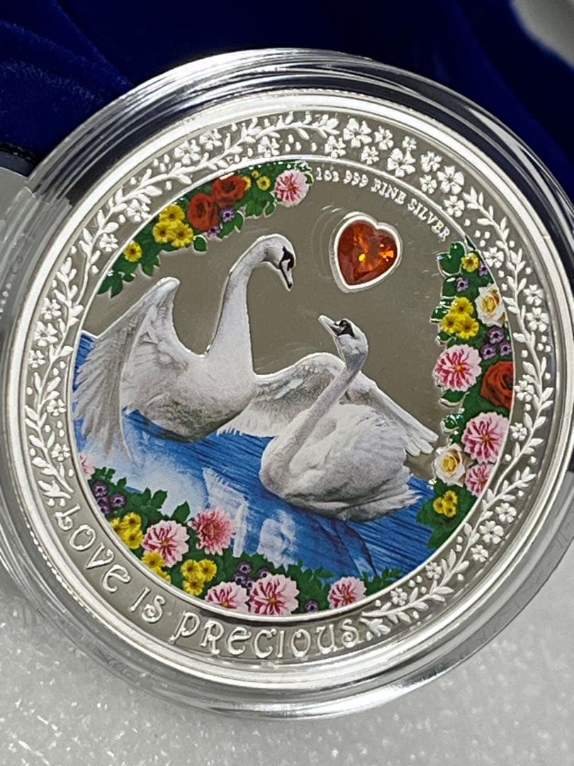 2023　ニウエ　ラブ イズ プレシャス　スワン　白鳥　1オンス　銀貨　