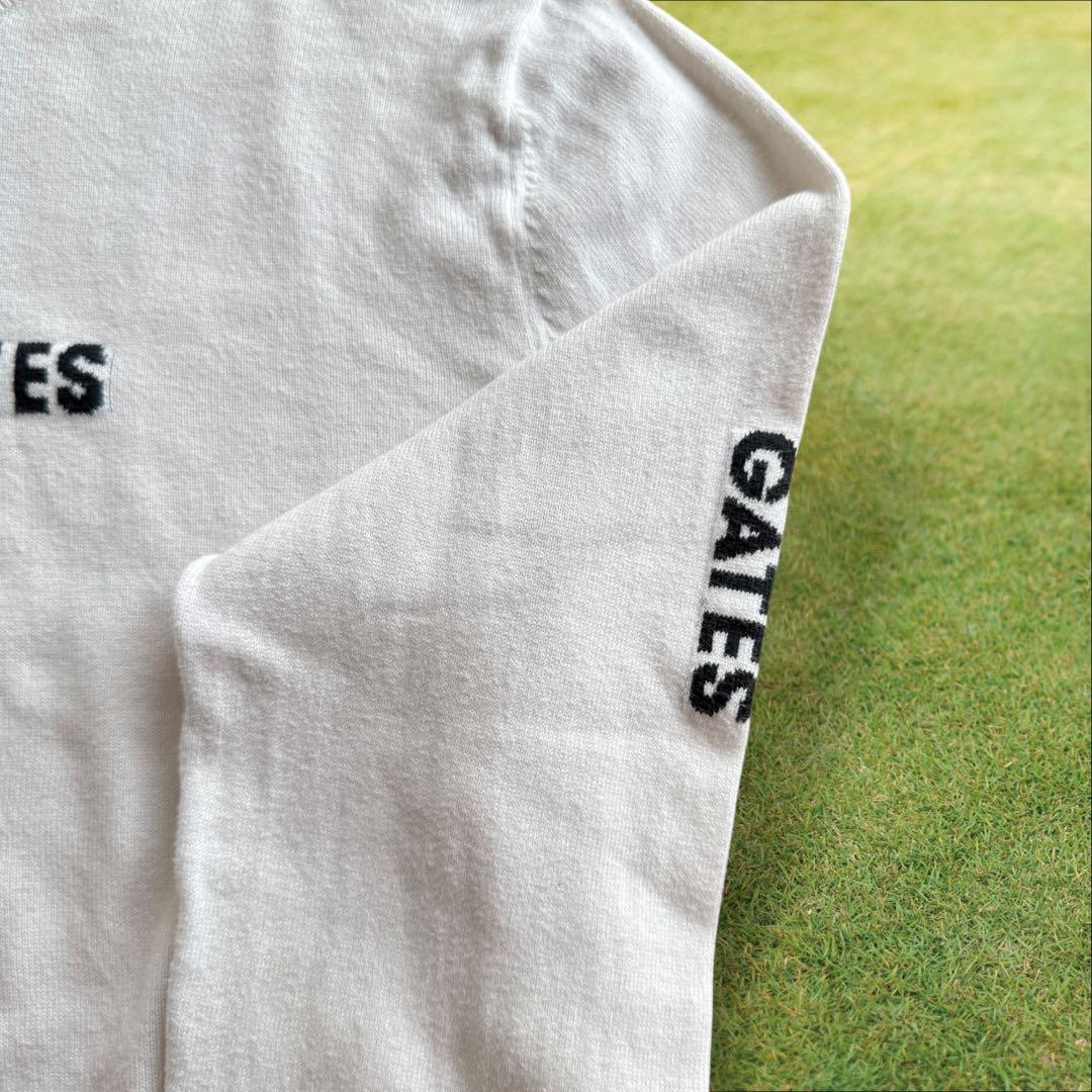 パーリーゲイツ　ニット　セーター　白　ホワイト　4 M〜L相当　モックネック