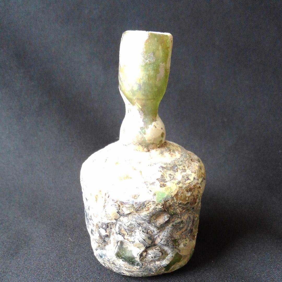 古代ガラス　銀化　光彩　美術館級　グラス　綺麗　貴重　骨董　茶道具