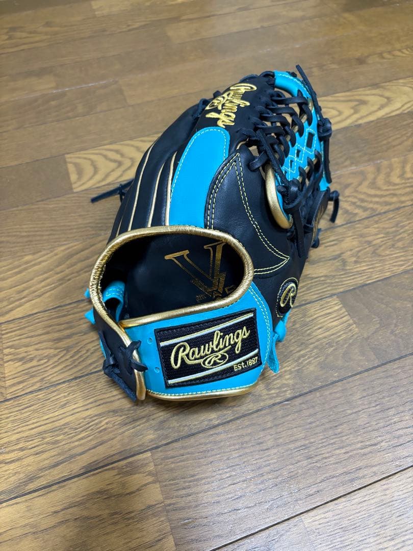 Rawlings Hyper 軟式グローブ 黒/青