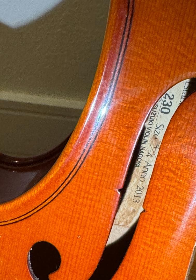 スタンド付 SUZUKI NO.230 4/4 バイオリン本体 2013年 鈴木