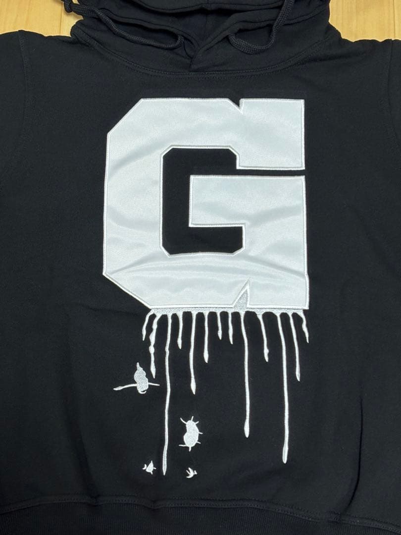 初期 希少 G-DRAGON Gロゴ フード付きパーカー 黒