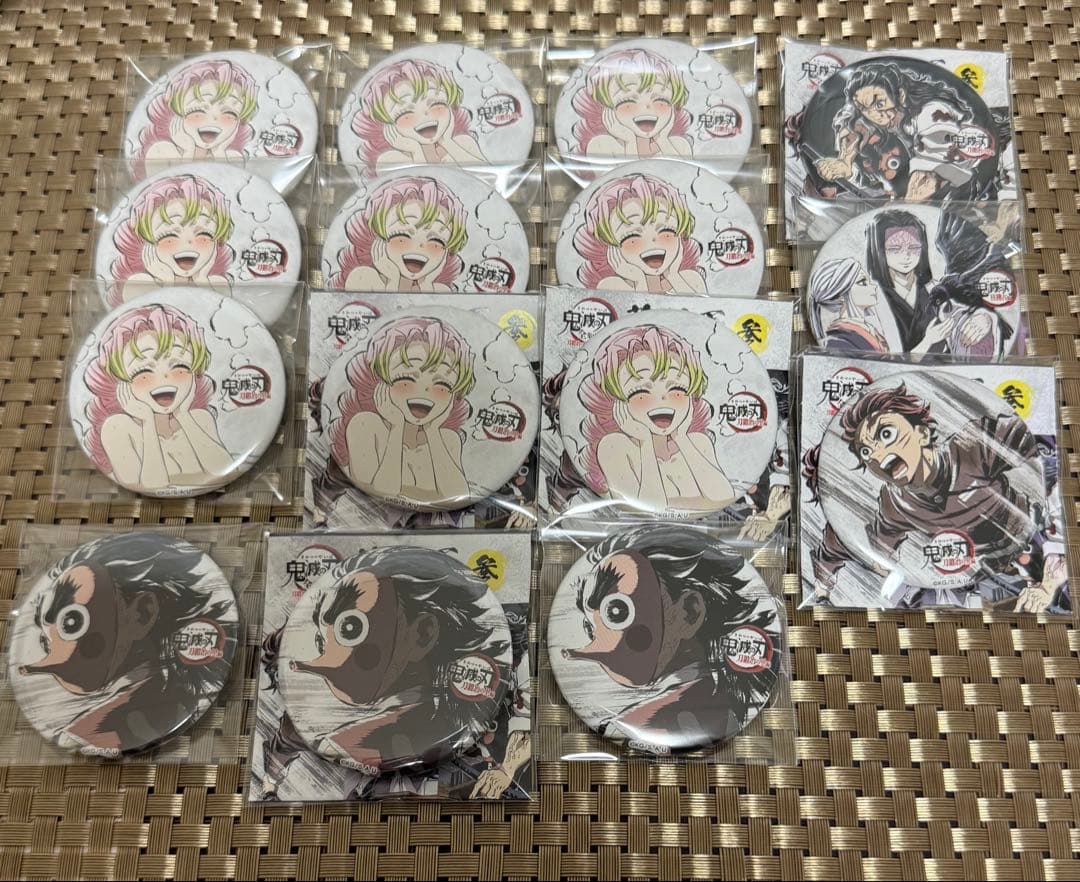 鬼滅の刃 幕間画缶バッジ 甘露寺蜜璃 小鉄 炭治郎 全集中展 刀鍛冶の里編